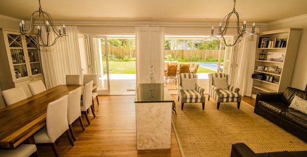 LOUNGE AND DINING TO BALCONY