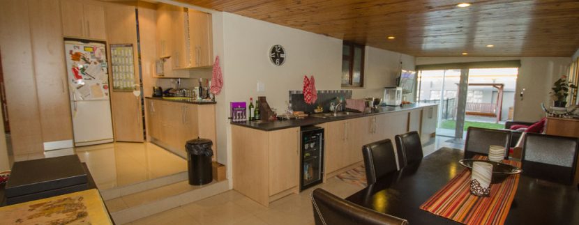 kitchen and tv room