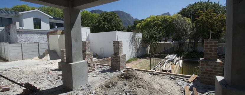 patio towards north